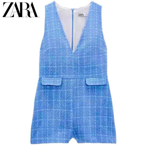 ZARA Tweed Playsuit - Picture 1 of 3